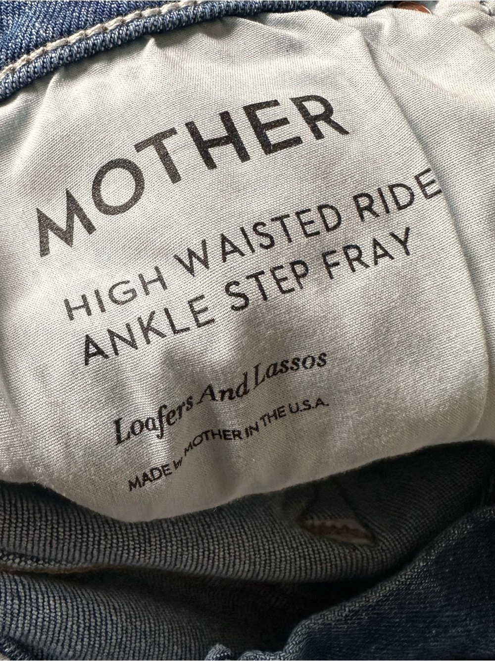 MOTHER High Waisted Rider Ankle Step Fray 27 - Picture 6 of 11